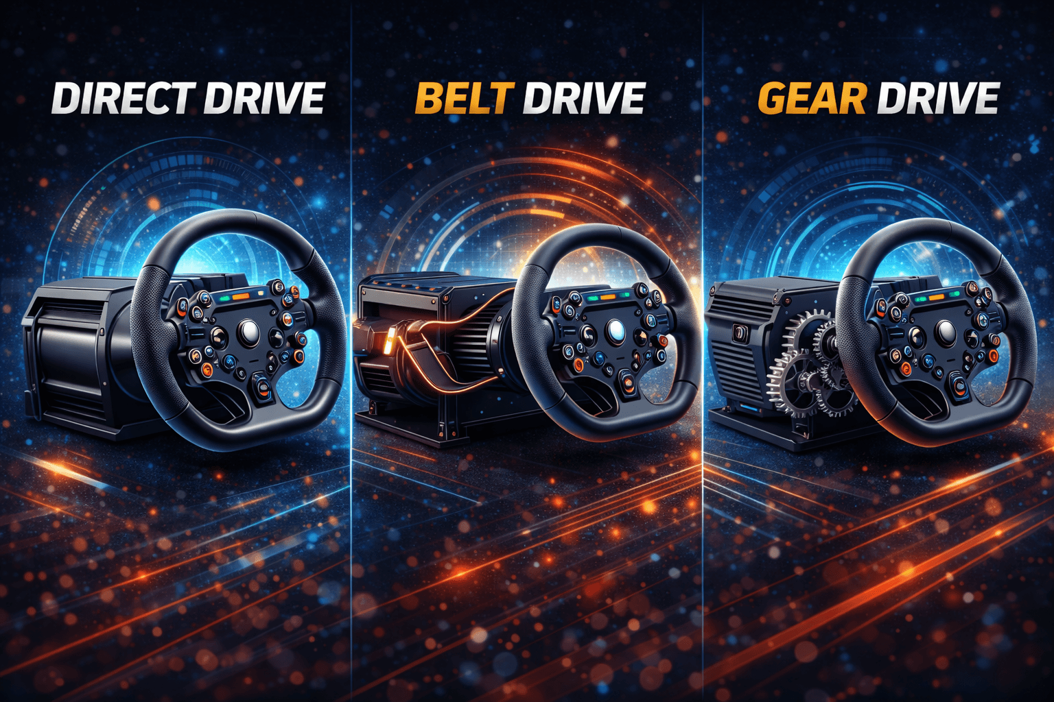 Direct Drive vs Belt Drive vs Gear Drive: Complete Wheel Guide 2026